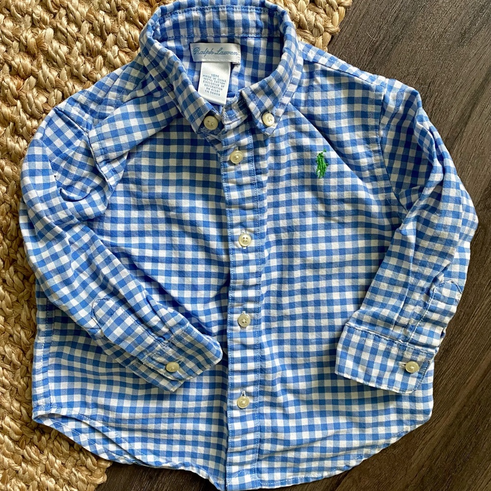 Perfect condition Ralph Lauren gingham shirt!